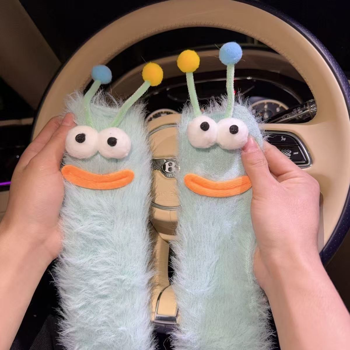 Fuzzy Caterpillar Sockz