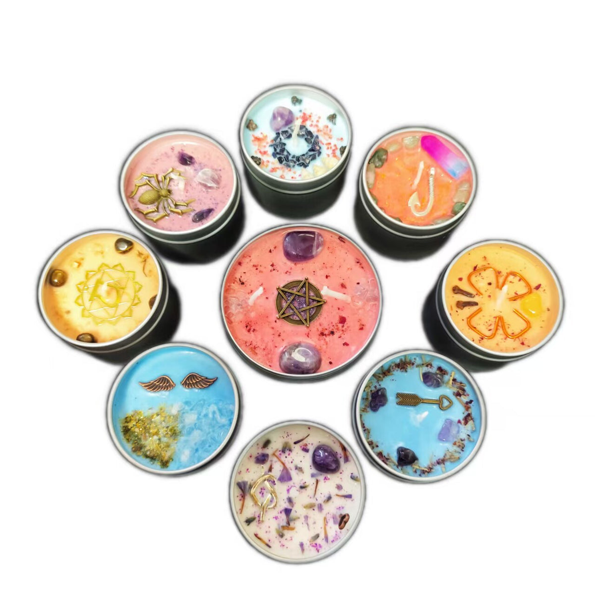 Moonlit Manifest Crystal Playground Candle