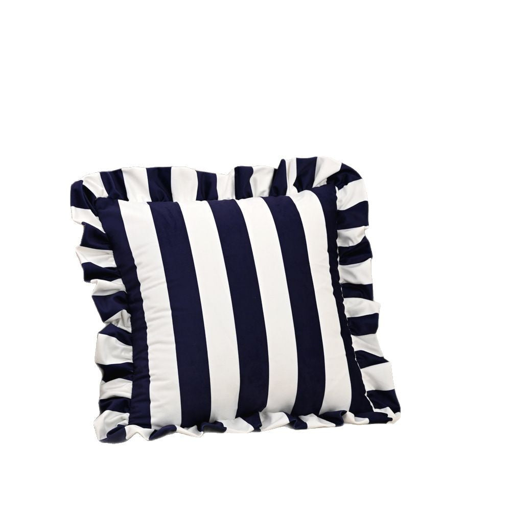 Y2k Ruffle Stripe Pillow Case