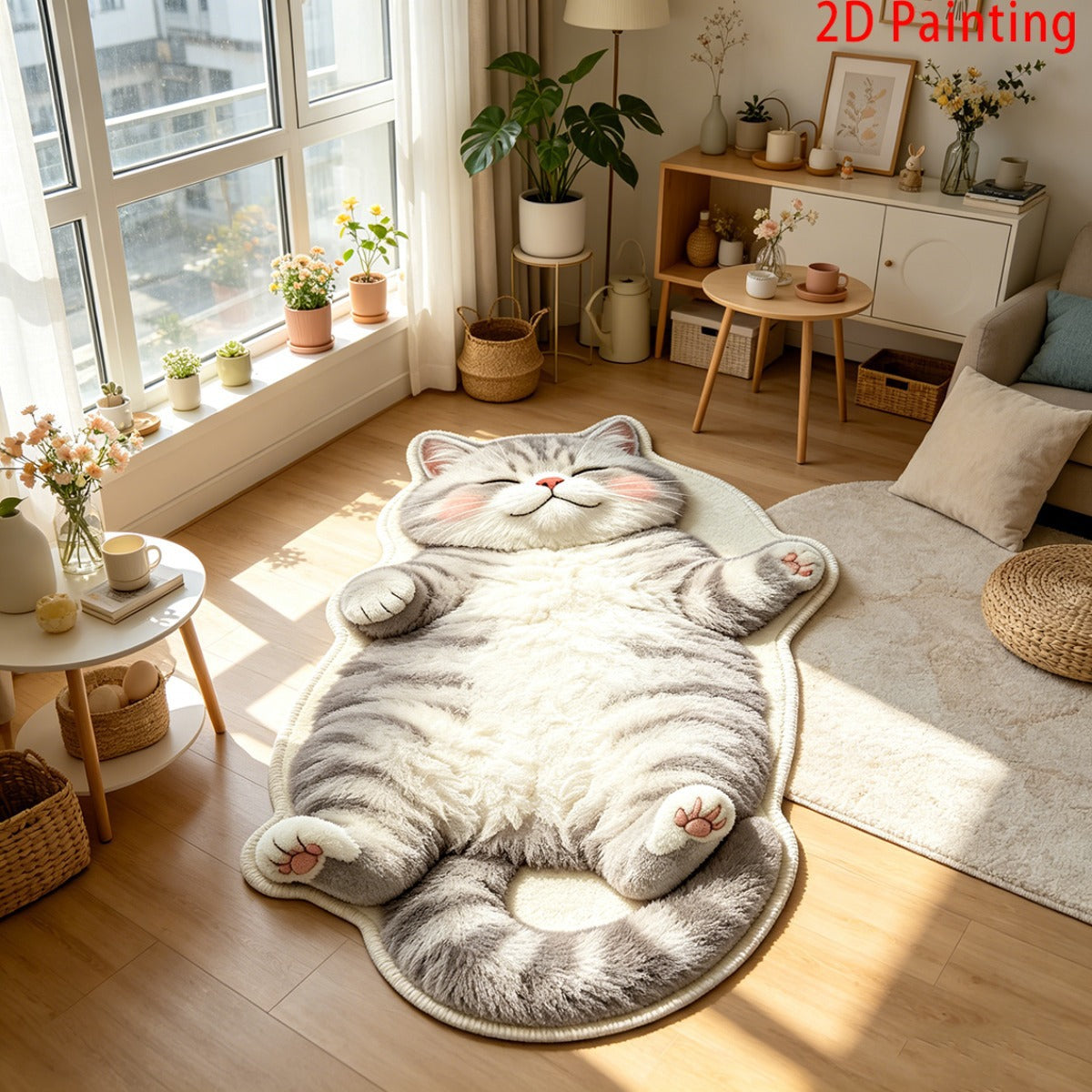 Purrfectly Lazy Floor Mat