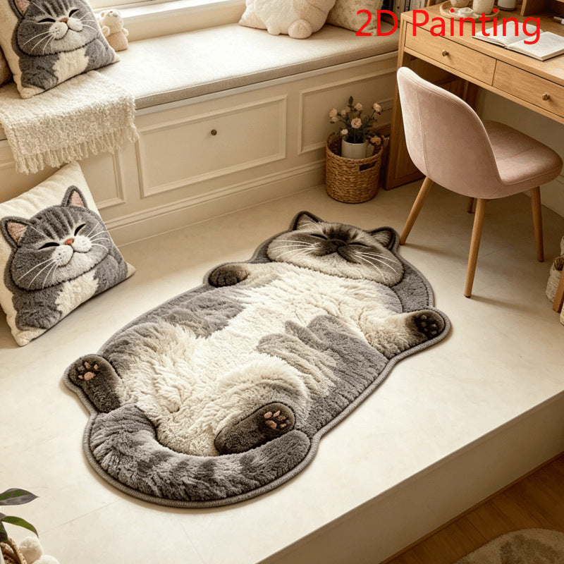 Purrfectly Lazy Floor Mat