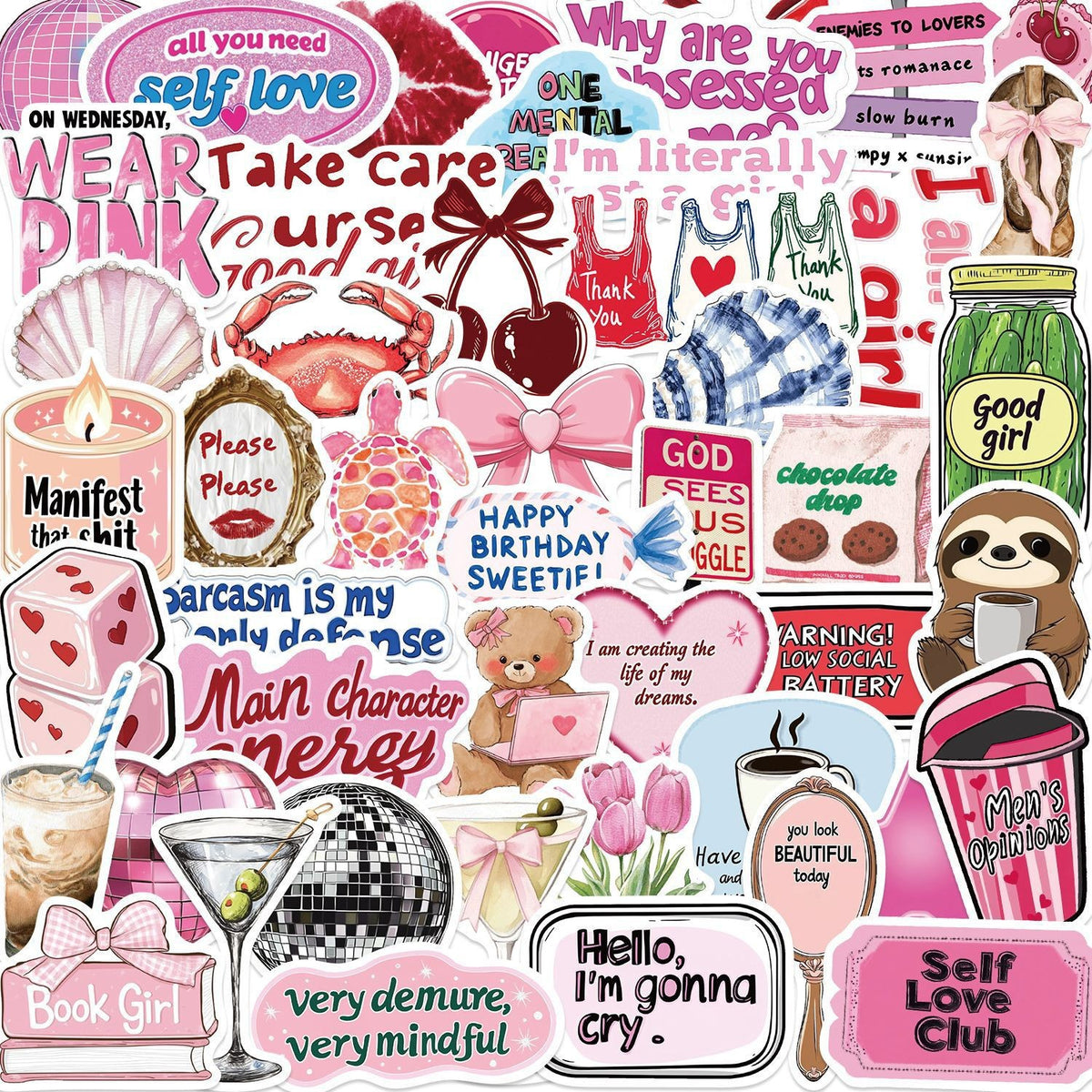 Main Character Energy- 50pc Sticker Pack