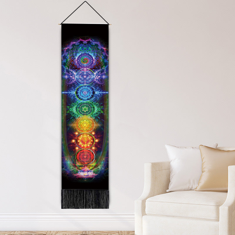 Chakra Flow- Rainbow Meditation Tapestry