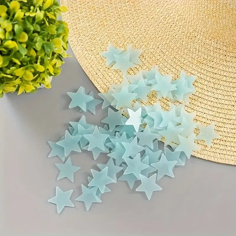 Cosmic Glow 3D Star Wall Stickers