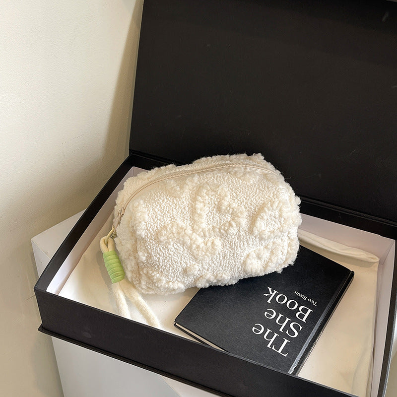 Plush Cosmetic Storage Bag