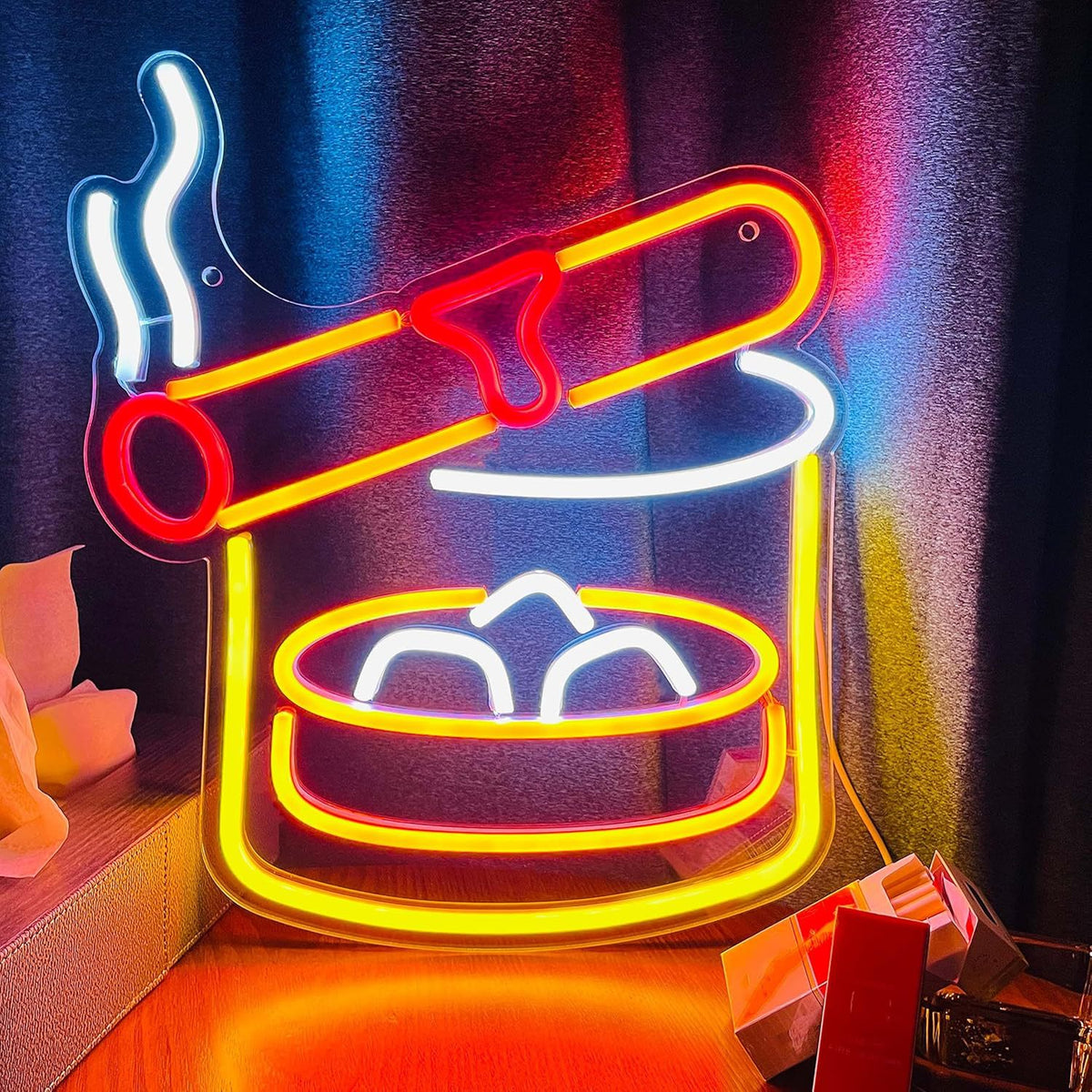 Puff Puff Smoke-Shaped LED Neon Lighting