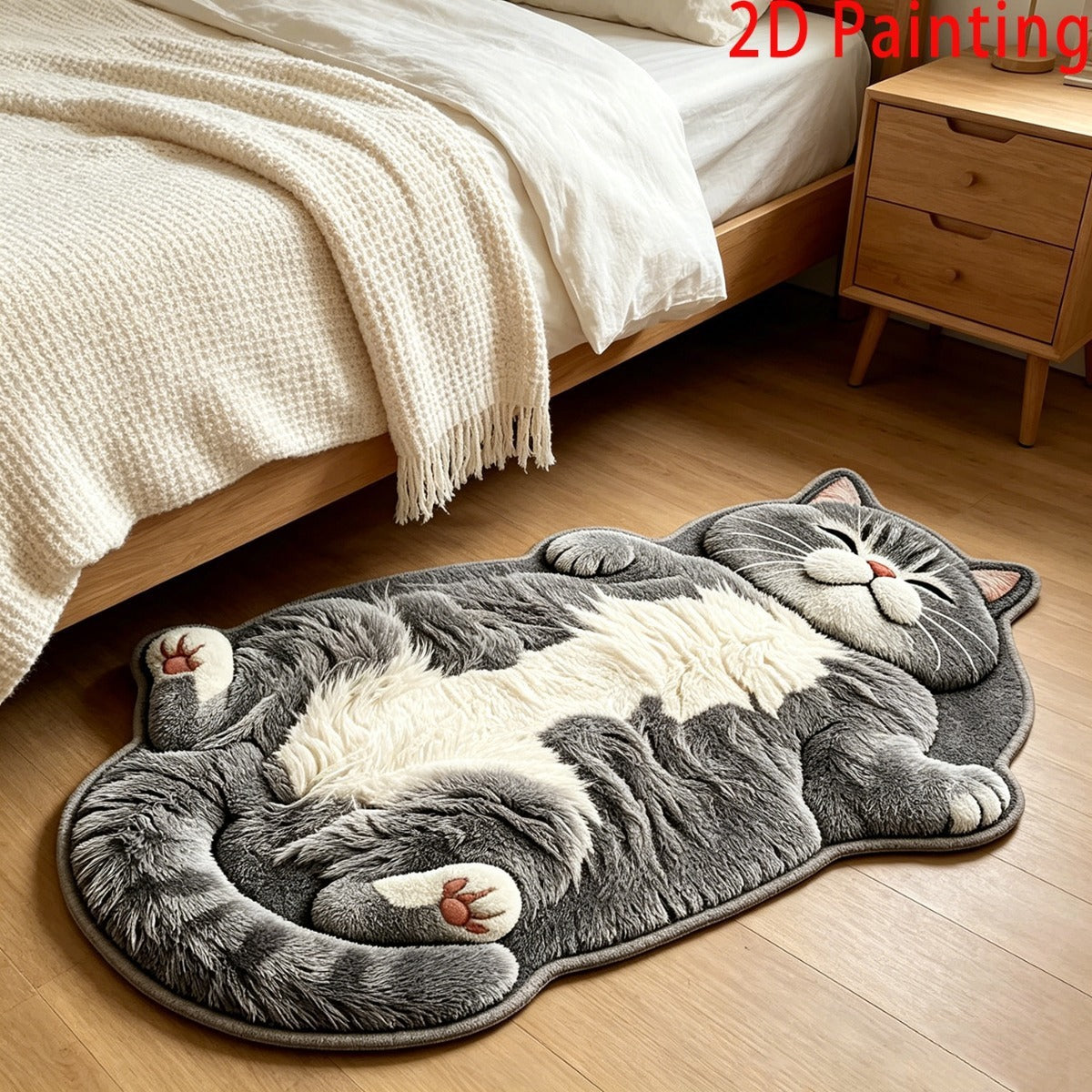 Purrfectly Lazy Floor Mat