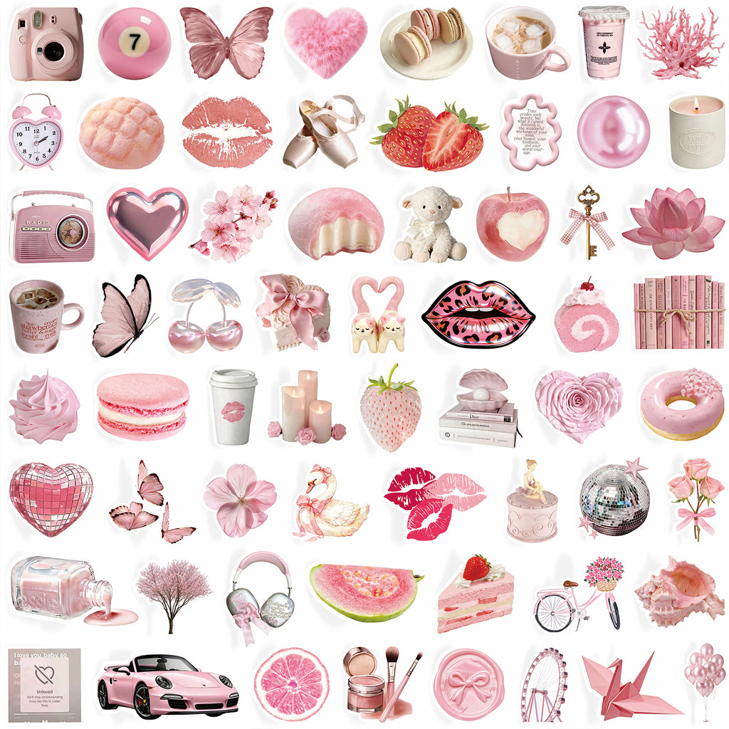 Cute Stickers Pink Coquette