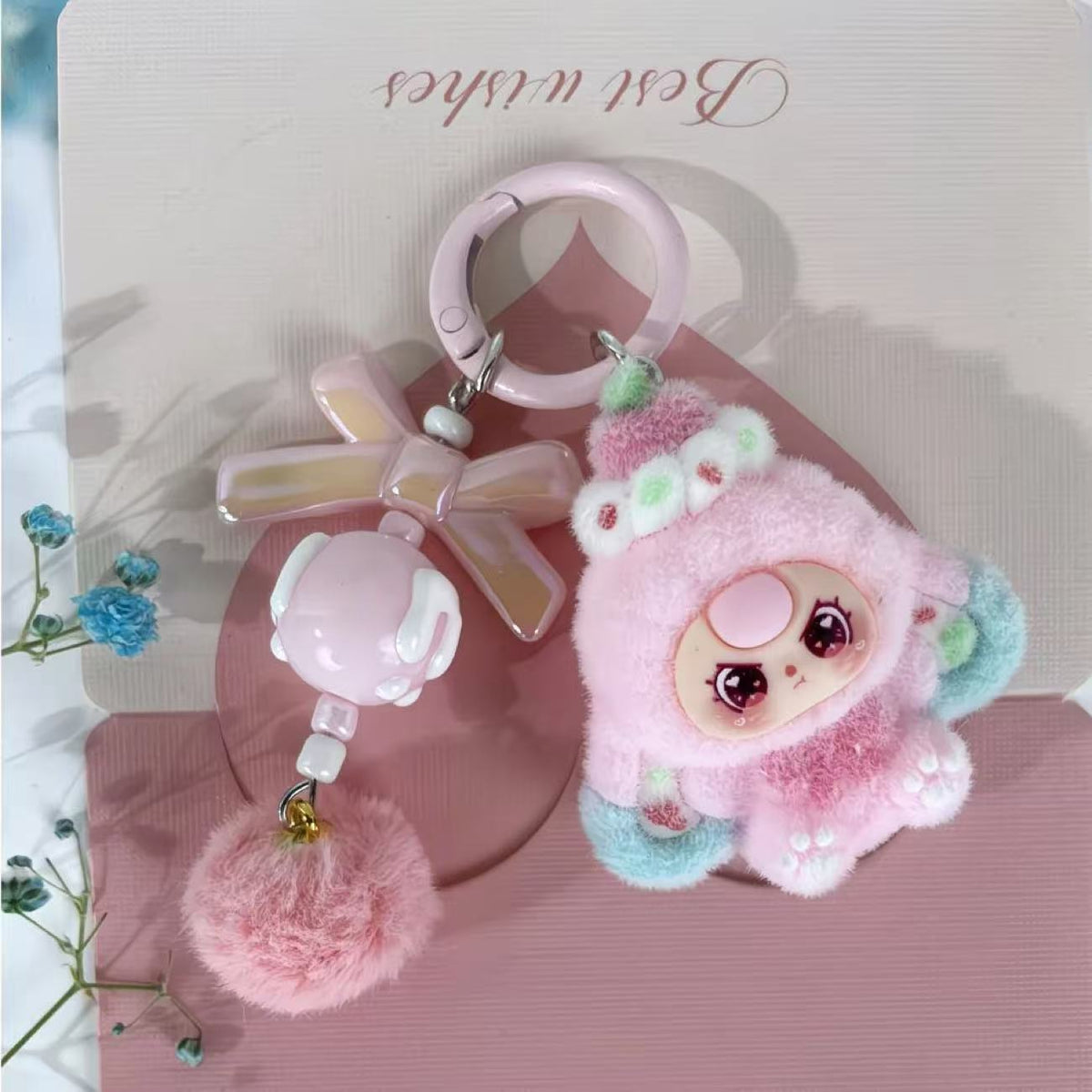 Fluffalicious Kawaii Plush Keychain