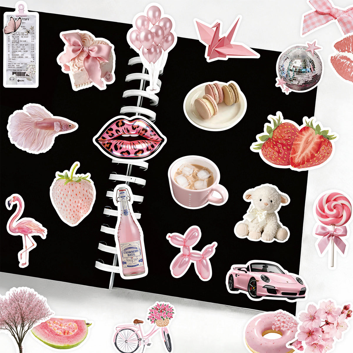 Cute Stickers Pink Coquette
