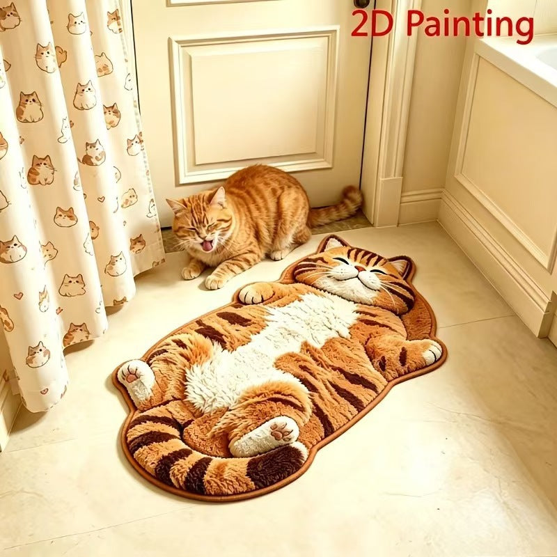 Purrfectly Lazy Floor Mat