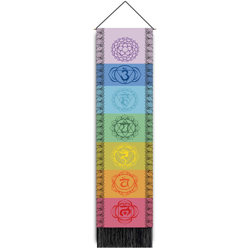 Chakra Flow- Rainbow Meditation Tapestry