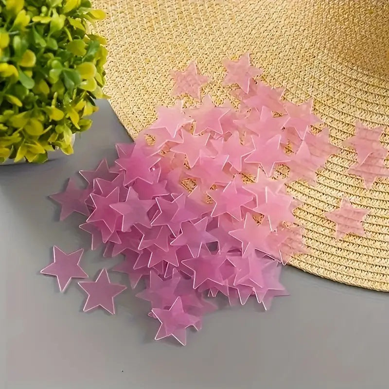 Cosmic Glow 3D Star Wall Stickers