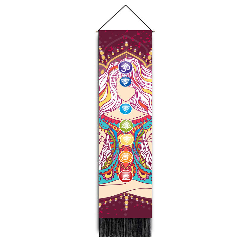 Chakra Flow- Rainbow Meditation Tapestry
