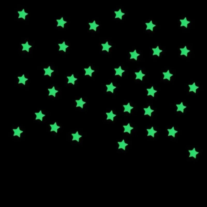 Cosmic Glow 3D Star Wall Stickers