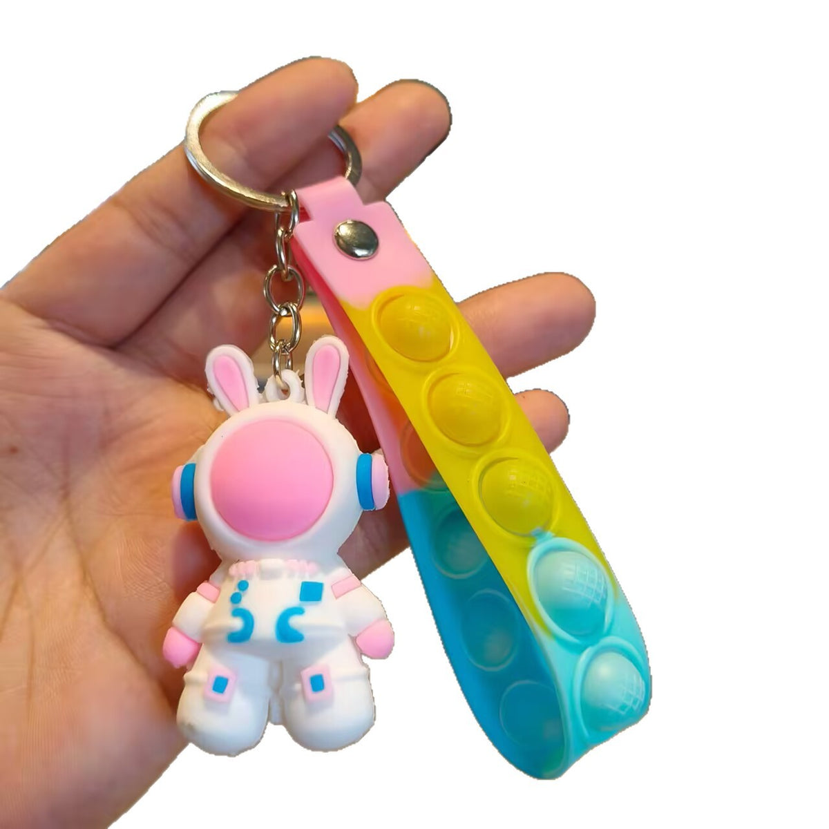 Space Bunny 3D Pop Keychain