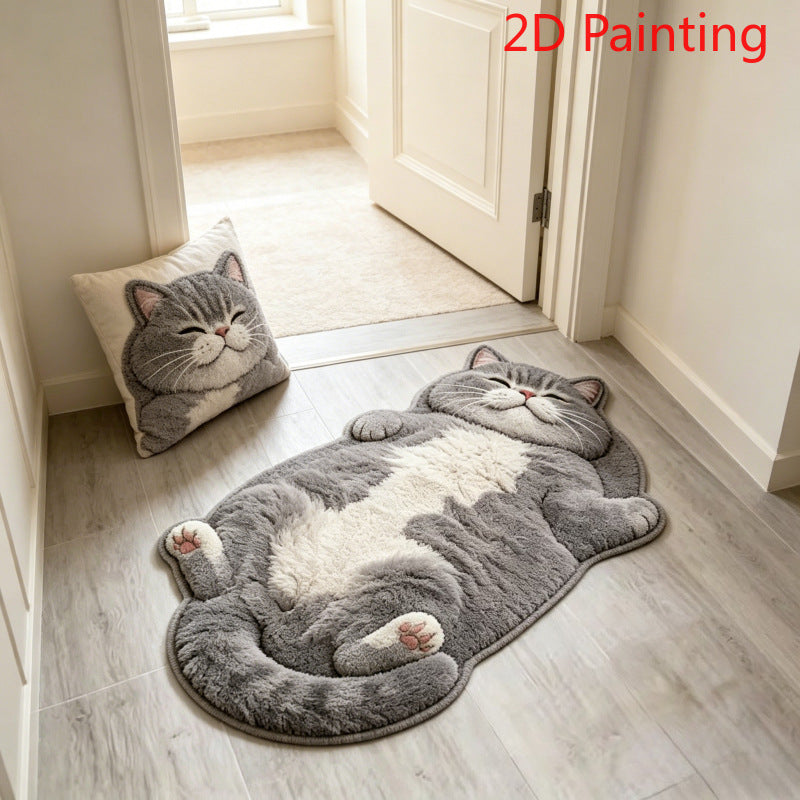 Purrfectly Lazy Floor Mat