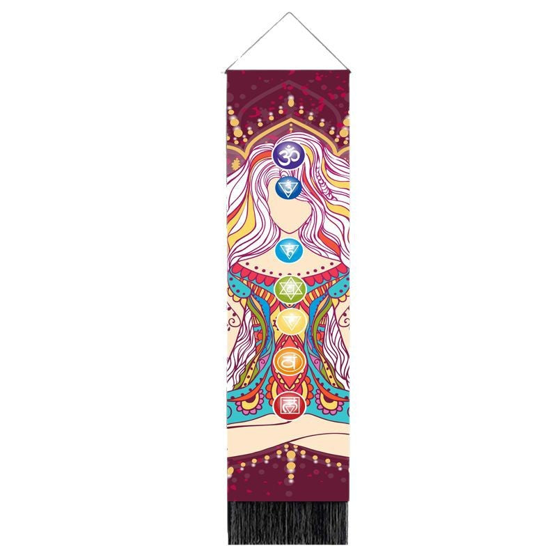 Chakra Flow- Rainbow Meditation Tapestry