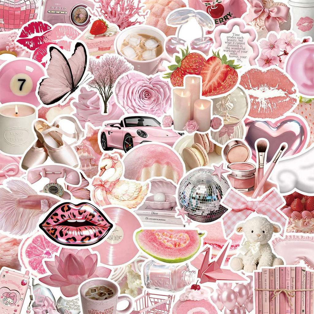 Cute Stickers Pink Coquette