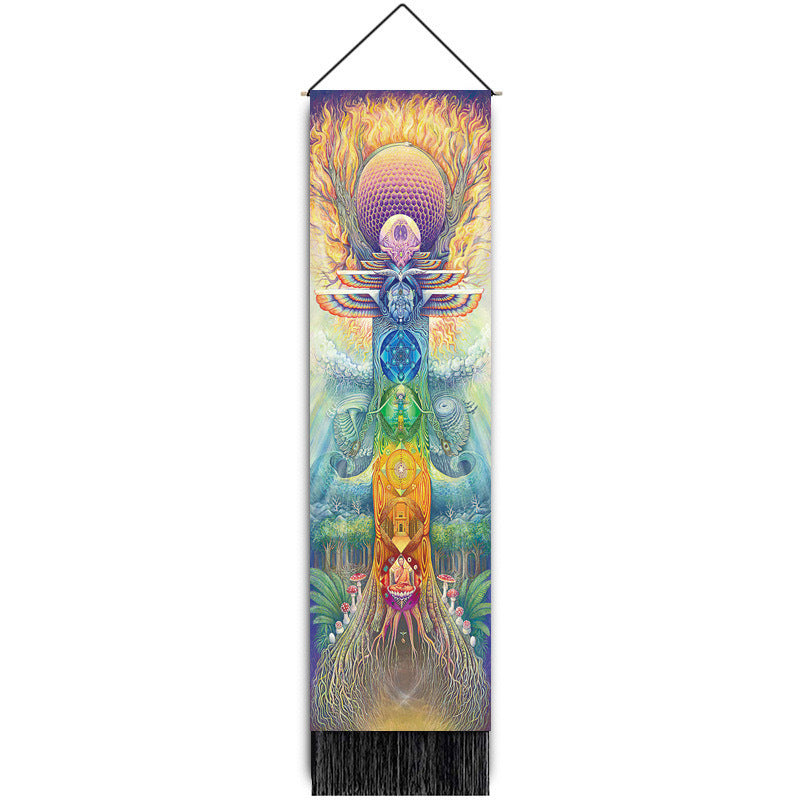 Chakra Flow- Rainbow Meditation Tapestry