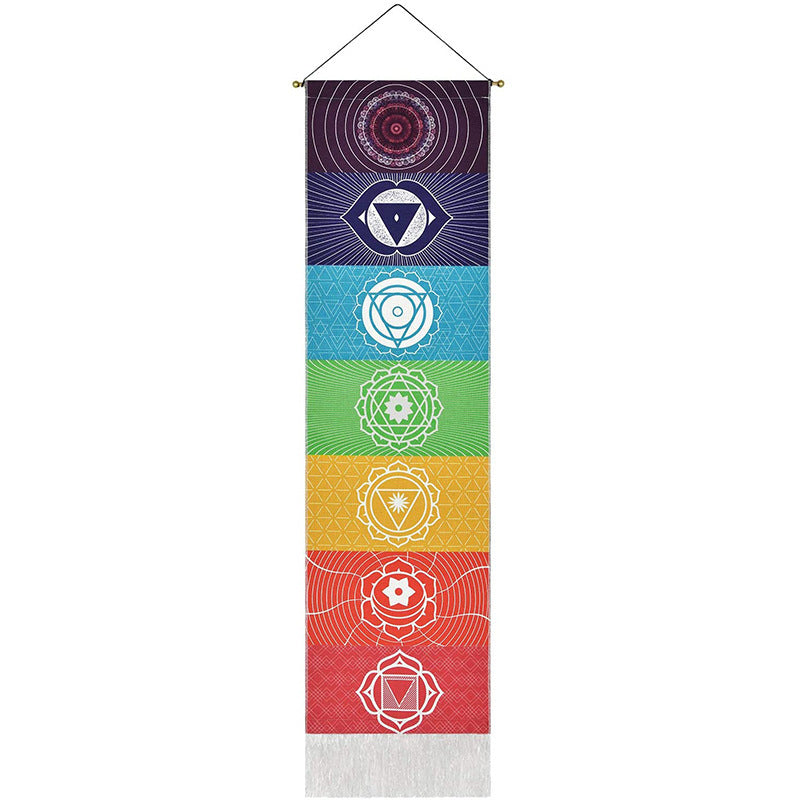 Chakra Flow- Rainbow Meditation Tapestry
