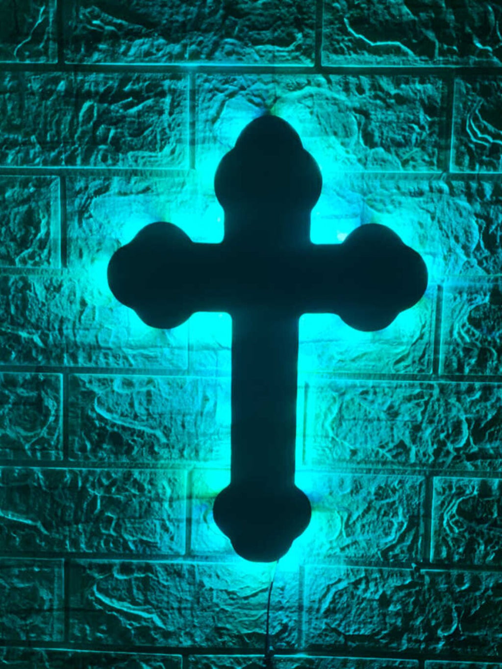 Crossed Out- LED Wall Cross