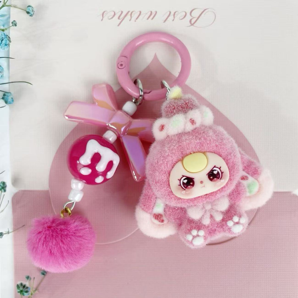Fluffalicious Kawaii Plush Keychain