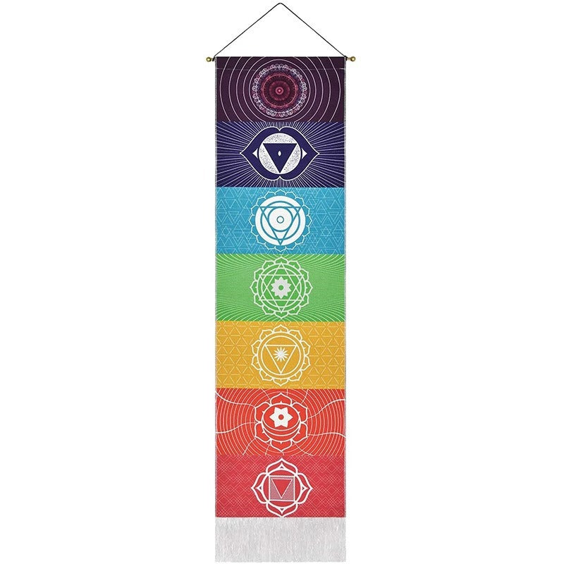 Chakra Flow- Rainbow Meditation Tapestry