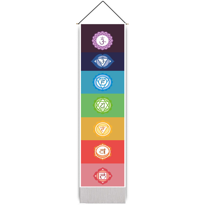 Chakra Flow- Rainbow Meditation Tapestry