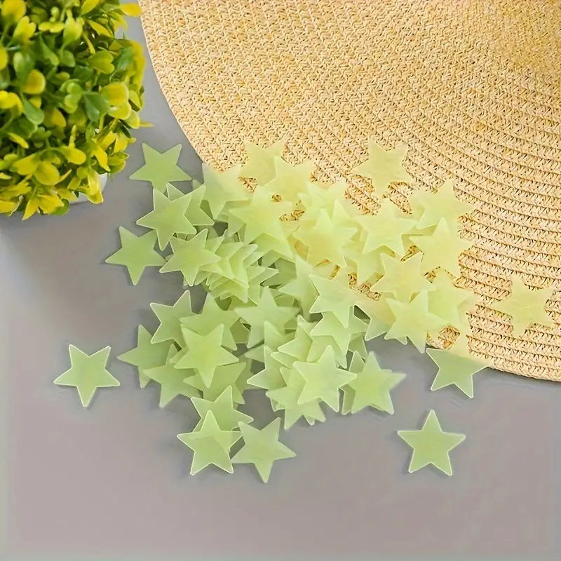 Cosmic Glow 3D Star Wall Stickers