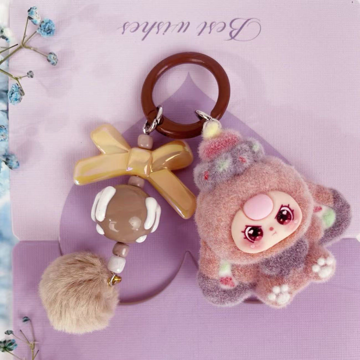 Fluffalicious Kawaii Plush Keychain