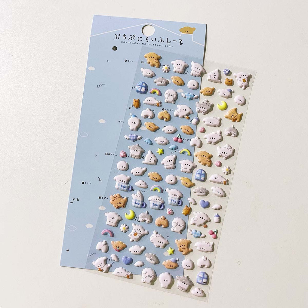 3D Cute Cartoon Foam Animal Bubble Stickers