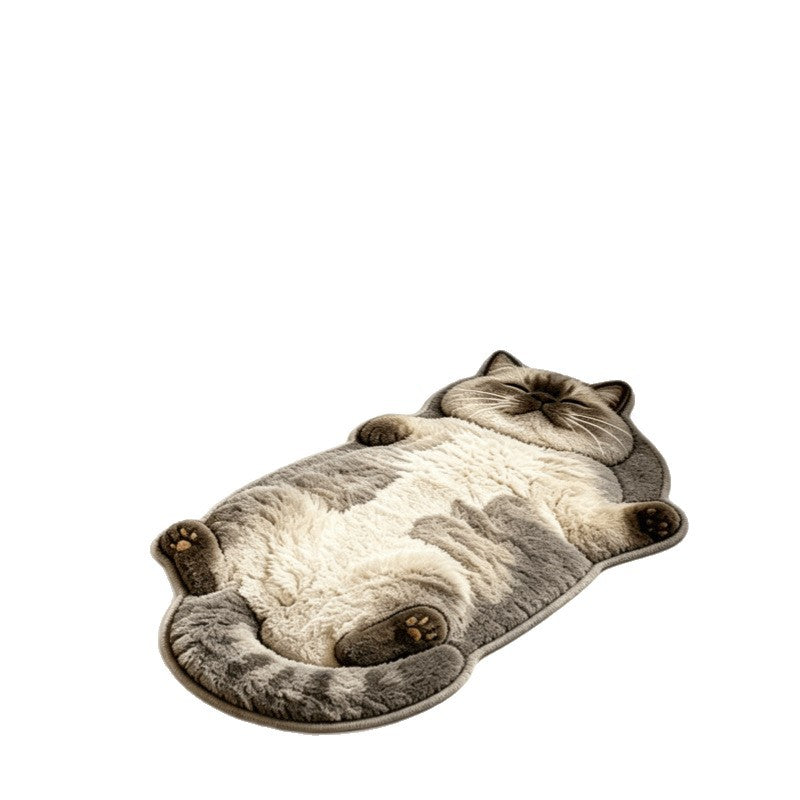 Purrfectly Lazy Floor Mat